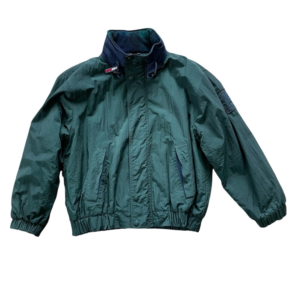 Vintage Tommy Hilfiger Dark Green Windbreaker Jacket - Picture 5 of 11